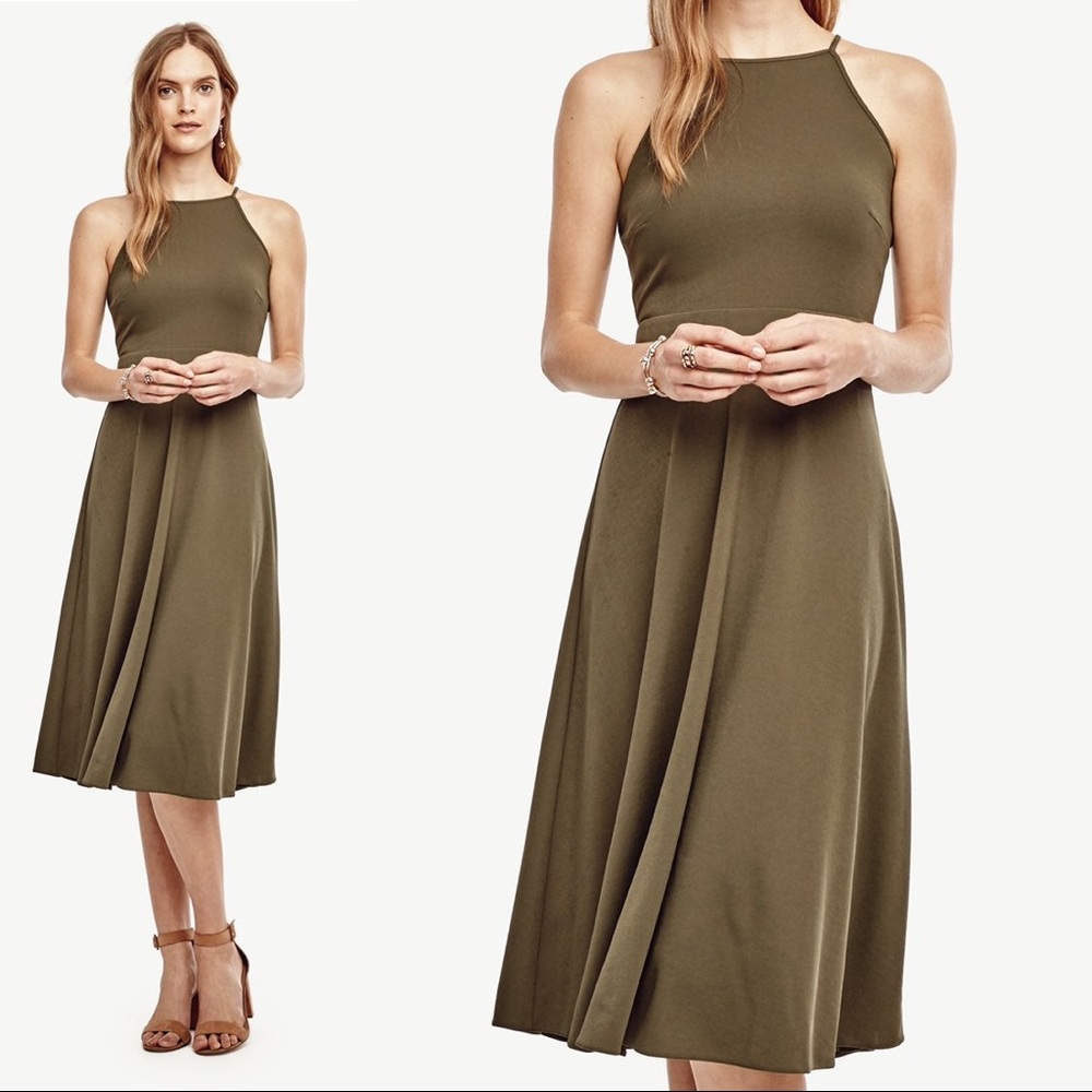 Green maxi Ann Taylor dress